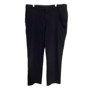 Nautica Chino Pants~Straight Leg Deck Pant~Dark Navy Blue~Cotton~Soft Feel~38x32